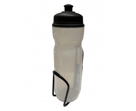 Cycle Water Bottle & Alloy Cage - Clear